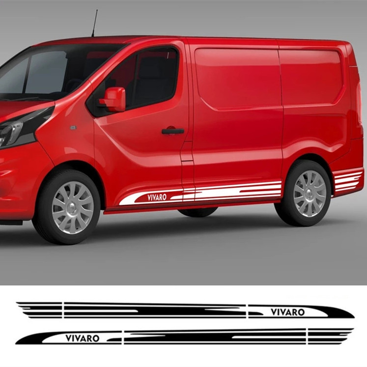 适用于欧宝Opel VIVARO L1 L2 L3侧裙车贴改装车身贴纸A169