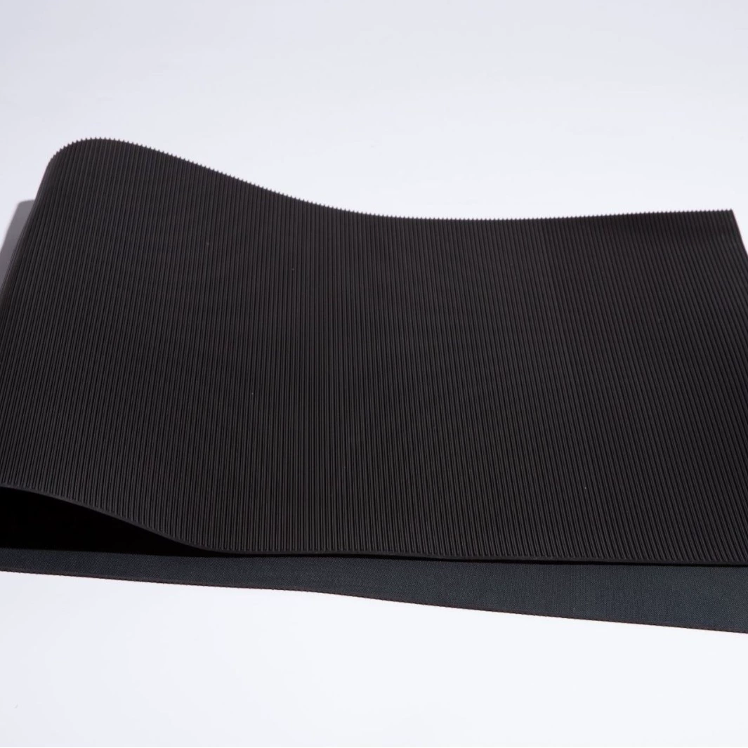 Black thin rubber non-slip pad