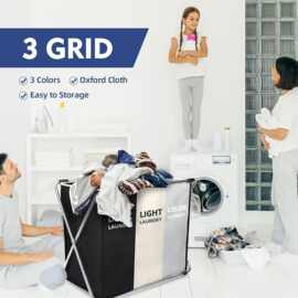 现货脏衣篮脏衣篓带盖脏衣服收纳衣篓大号家用布艺简约欧美风外贸