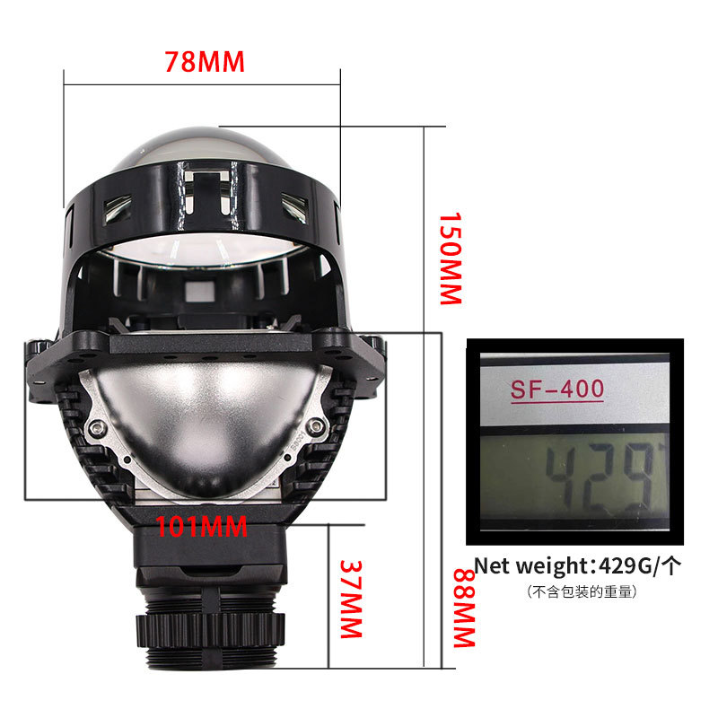 Comercio exterior Venta caliente PL9 marca nuevo LED lente de doble luz 65W Super brillante foco de pavimentación amplia chip importado pase sin pérdidas