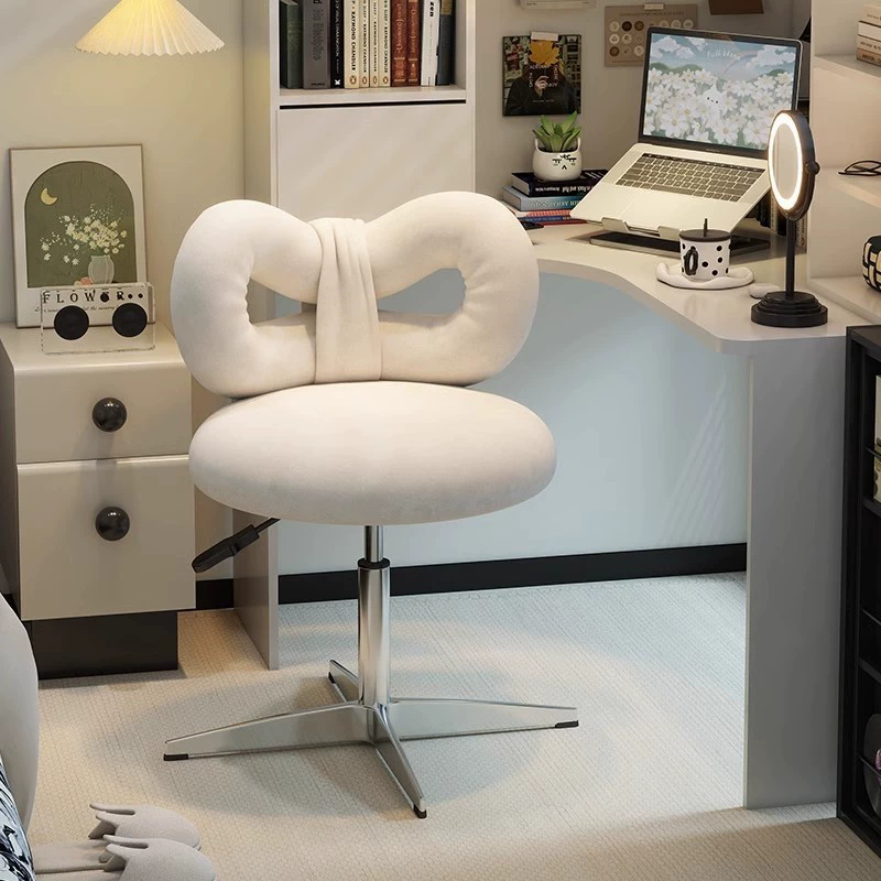 Домашний туалетный столик, легкий роскошный домашний вращающийся подъемный стул для макияжа интернет-знаменитостей, стул со спинкой для спальни для девочек