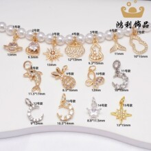 18k����΢��ʯ��������������������ĵ���diy�朶�������