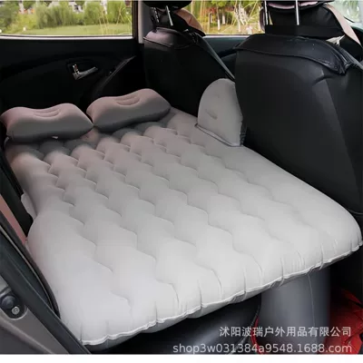 Car Travel Bed, Inflatable Bed, Vehicle-mounted inflatable bed - car-bed-pump-grey