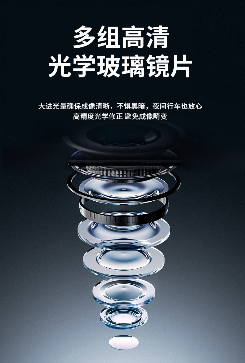 New Cross-Border High-Definition 4K Dual-Lens Wifi Wireless Dashcam for Bmw Series Vehicles