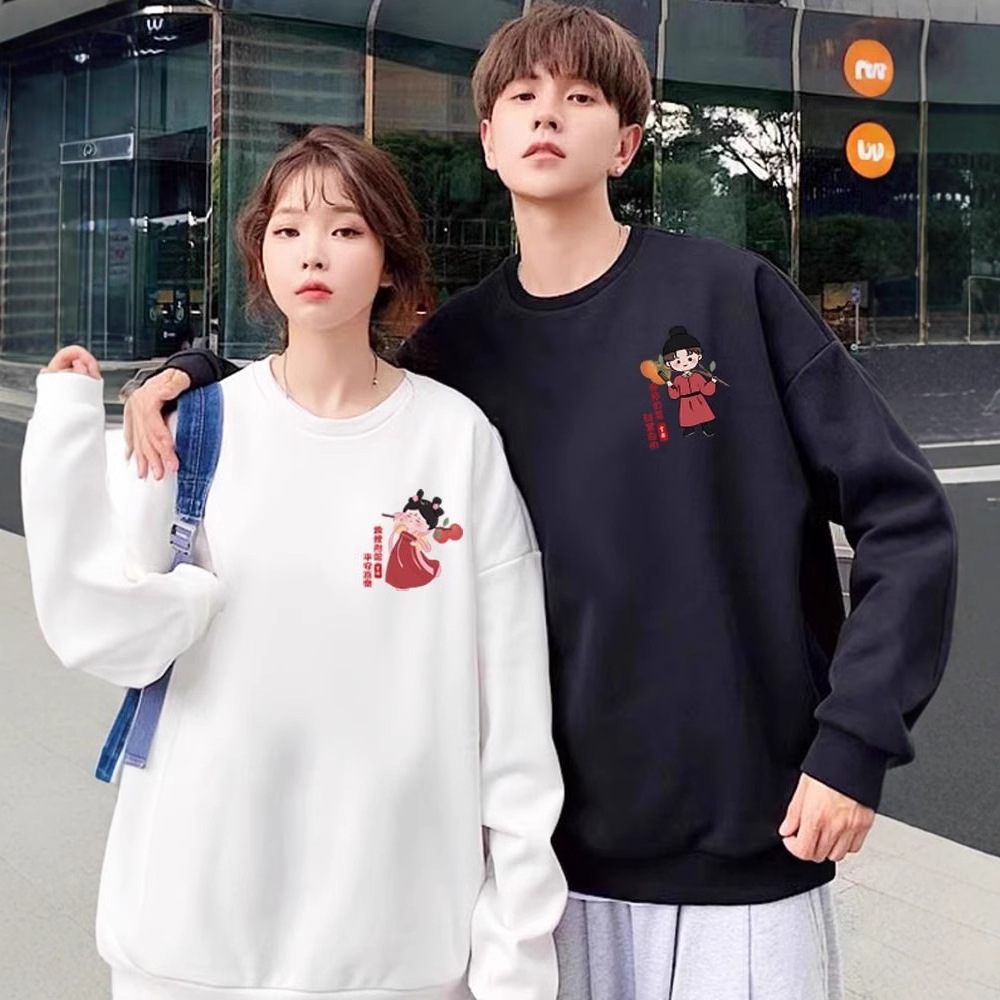 가을과 겨울 하이 엔드 센스 새로운 중국 커플 다른 2024 새로운 인터넷 축하 틈새 트렌디 브랜드 자켓을 착용