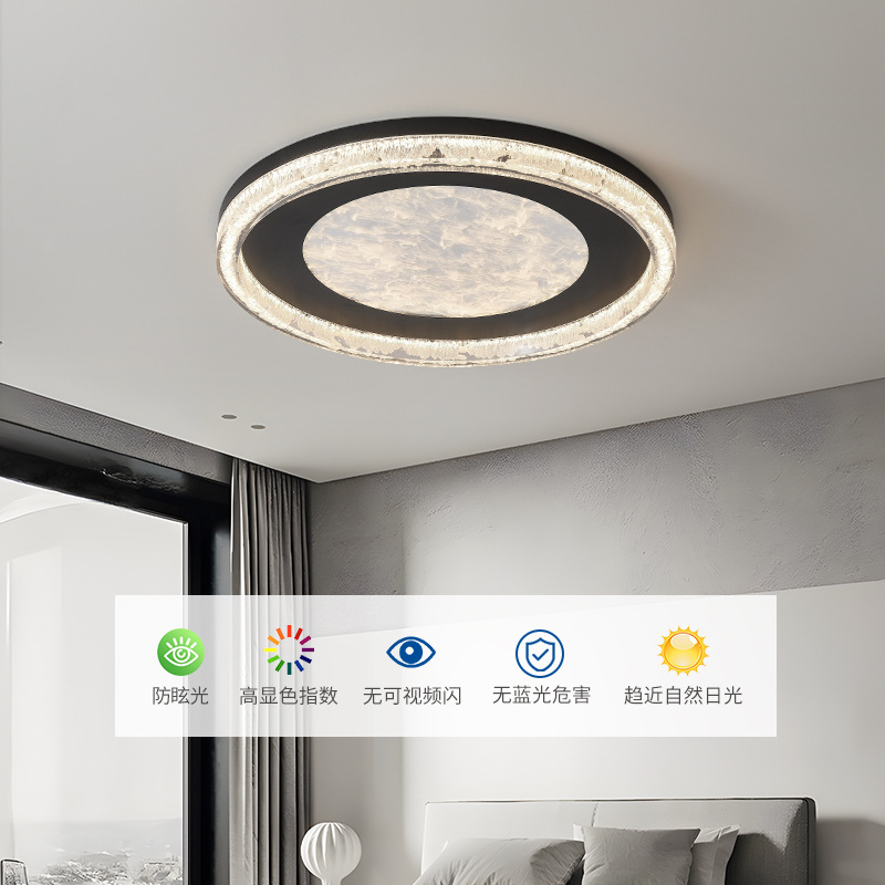 Luz de dormitorio arte italiano lujo ligero led simple habitación superior moderna sala de estar lámparas de dormitorio principal lámpara de techo 686L