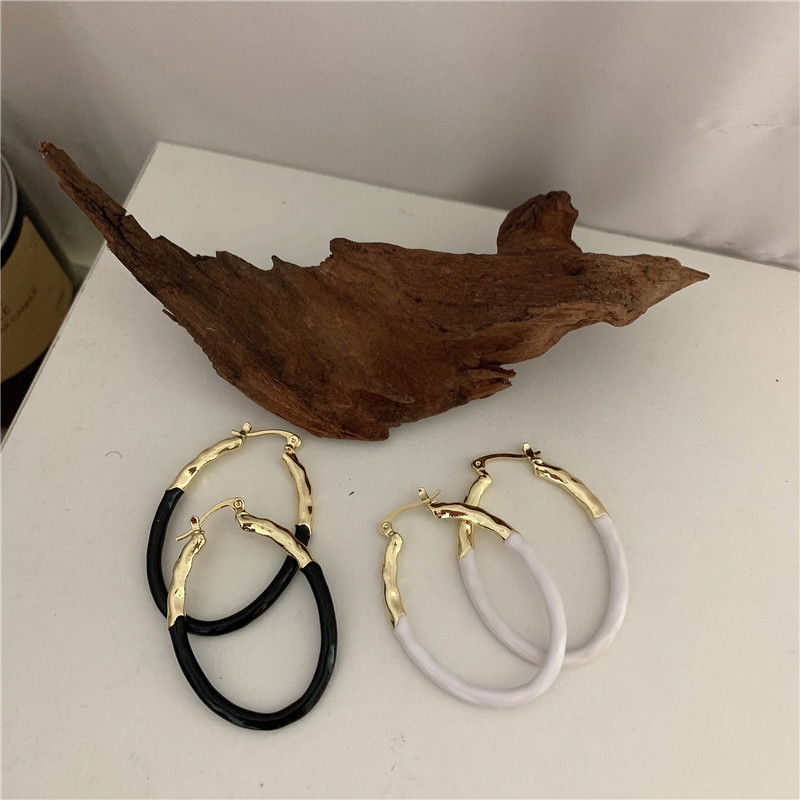 Oval Fashionable Earrings display picture 4