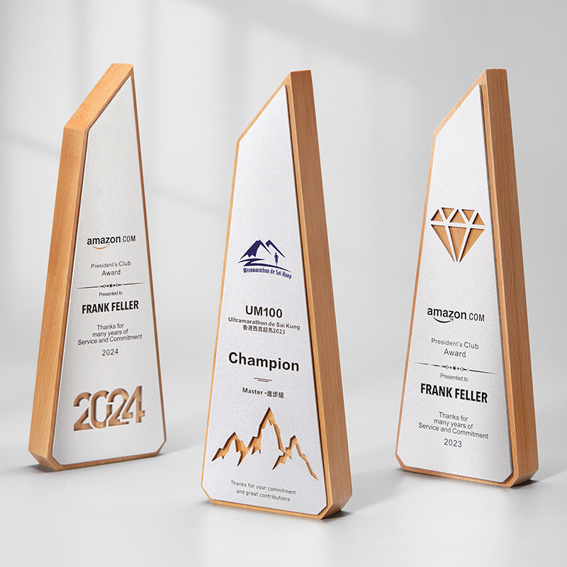 Trofeo de cristal de alta gama personalizado creativo nuevo premio anual excelente equipo de empleados proveedor medalla souvenirs