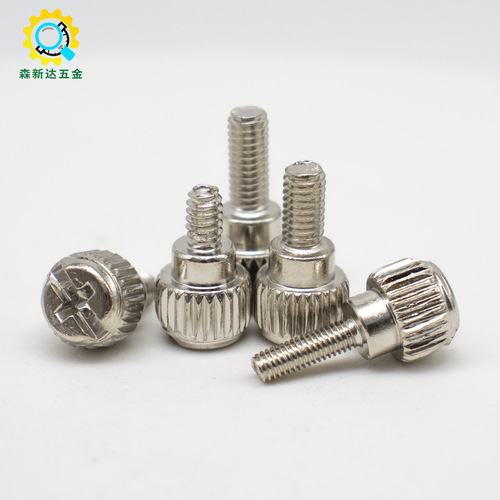 Nickel-plated cross-recessed stepped screw DIY side panel computer case tighten screw 6#-32 US thread