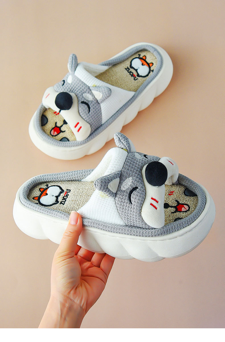 Damskor i plyschfleece med stängd tå, vinterhöst, sovrum, termiska, mjuka minnesskum, maskintvättbara husskor_voghion.com