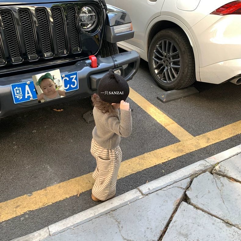加绒条纹直筒休闲裤卫裤女童一只叁崽冬季洋气加厚阔腿运动裤裤子|undefined
