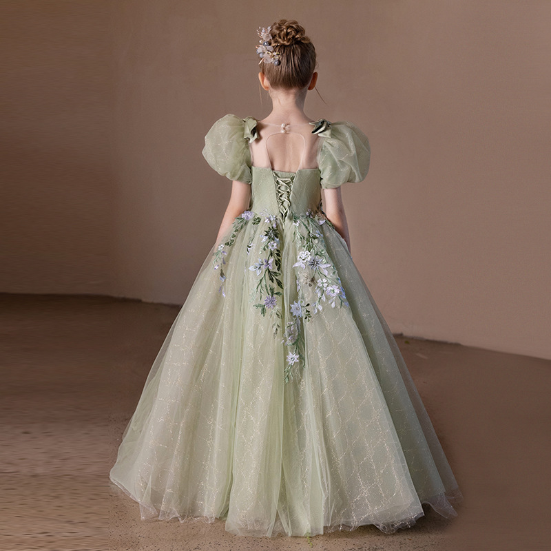 Vestido infantil vestido de princesa de alta gama nuevo vestido de nicho de lujo ligero de alto nivel rendimiento de piano vestido de noche