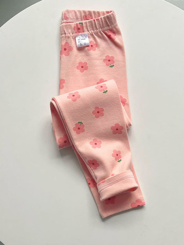 Women's Autumn/Winter New Knee-High Pajamas, Thick Pure Cotton Elastic Leggings for Girls, Stylish and Versatile Bodysuit for Baby Girls