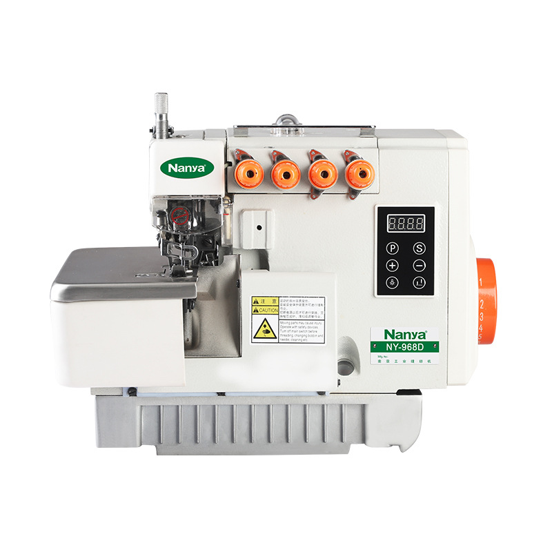 Nueva máquina de cuatro hilos super alta velocidad 747 máquina de envoltura de bordes de accionamiento directo máquina de envoltura de computadora máquina de coser industrial doméstica todo en uno