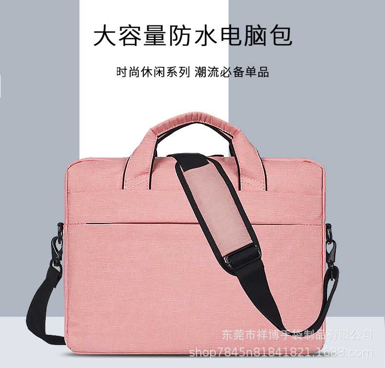 Portable laptop bag large capacity diagonal shoulder dual-purpose bag men and women custom LOGO New spot wholesale
