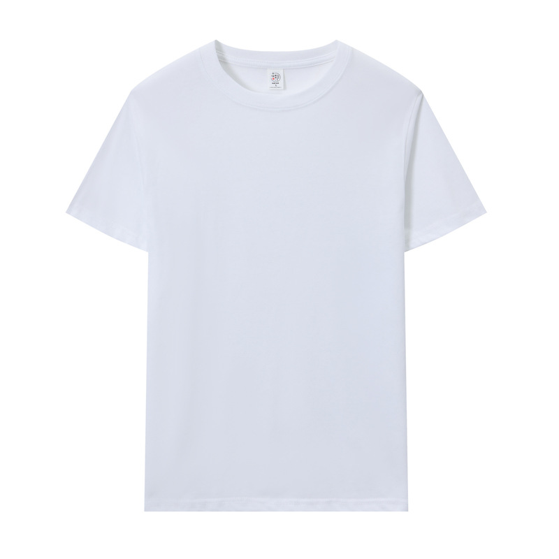夏半袖Tシャツ、日常作業服、クラス服、ポリエステルラウンドネック文化シャツ、スポーツレジャートップス|undefined