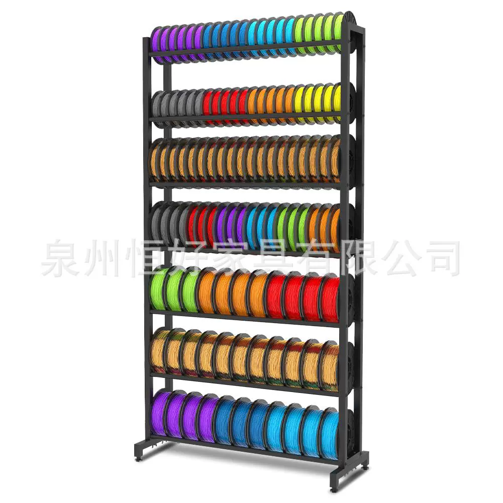 3D打印机灯丝存储架，用于3D打印线轴的重型7层组织器