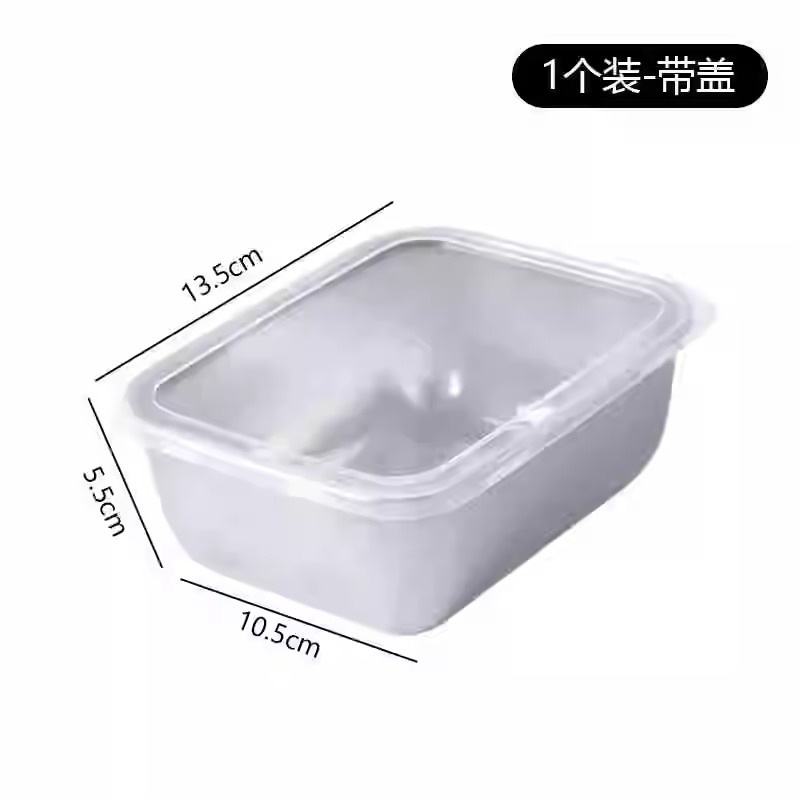 Caja de almacenamiento de acero inoxidable caja portátil de picnic grande caja de almacenamiento de almacenamiento de latas de sellado domésticas caja de almacenamiento de refrigerador portátil