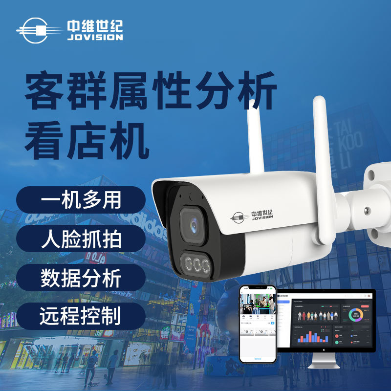 China-dimensional century monitoring 4 million customer group flow analysis face capture face count passenger flow camera shop machine