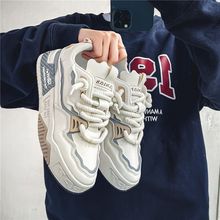 网红爆款男鞋秋季2025新款百搭厚底增高老爹休闲板鞋学生运动潮鞋