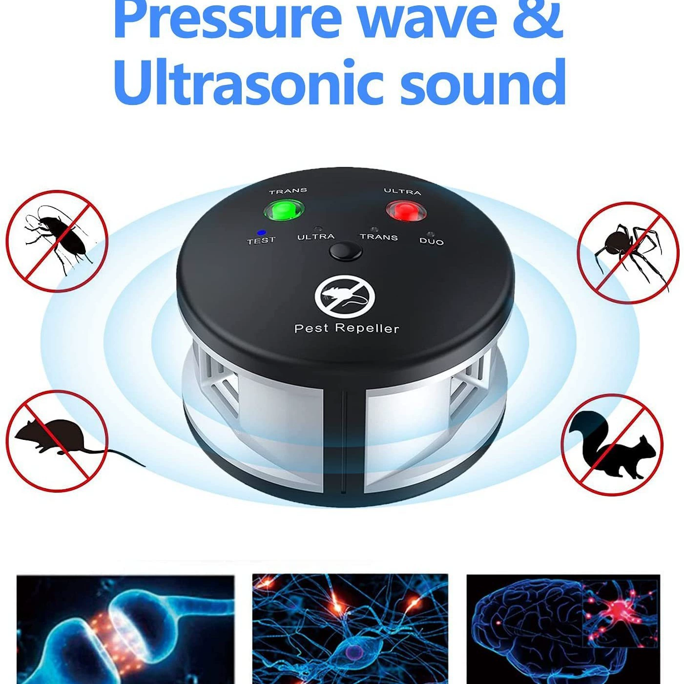 360 -grade indoor ultrasonic mole device insect repellent Ultrasonic Pest Repeller
