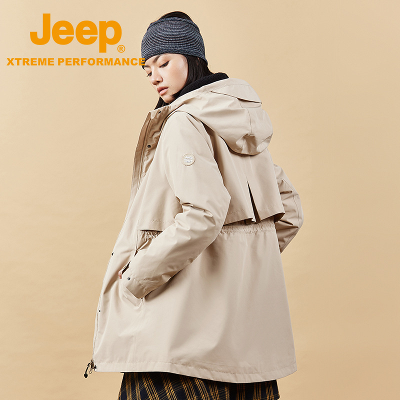 Women's Windproof Waterproof Jacket Three-in-One Detachable Storm Grade Outdoor Thickened Mountain Climbing Cold-proof Clothing Women's Windproof Waterproof Jacket Three-in-One Detachable Storm Grade Outdoor Thickened Mountain Climbing Cold-proof Clothing