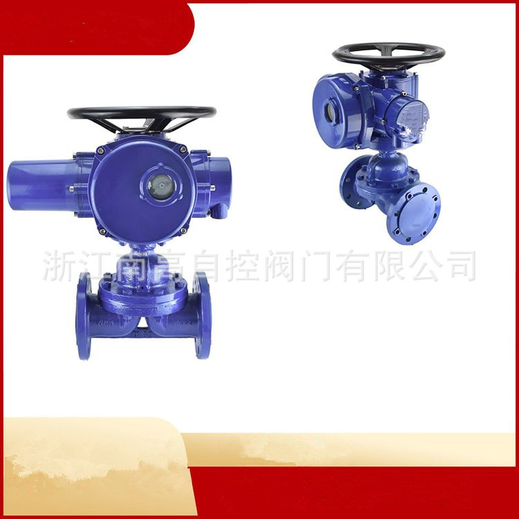G941J电动衬胶直流式隔膜阀 法兰不锈钢隔膜阀门