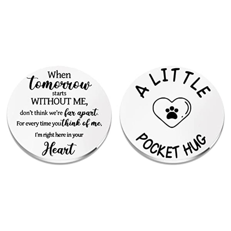 New Stainless Steel Keychain Long-distance Love Inspirational Son Daughter Best Friend Couple Birthday Valentine's Day Gift