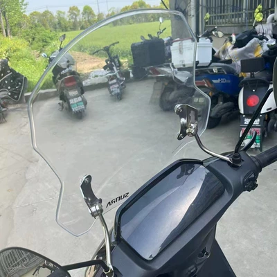 Thickened Wear-resistant Explosion-proof Stainless – Motorcycle front windshield