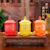 Colored glaze St. cups Water Cup make offerings to Buddha Water cup a buddism godness guanyin great mercy Water Cup temple Temple