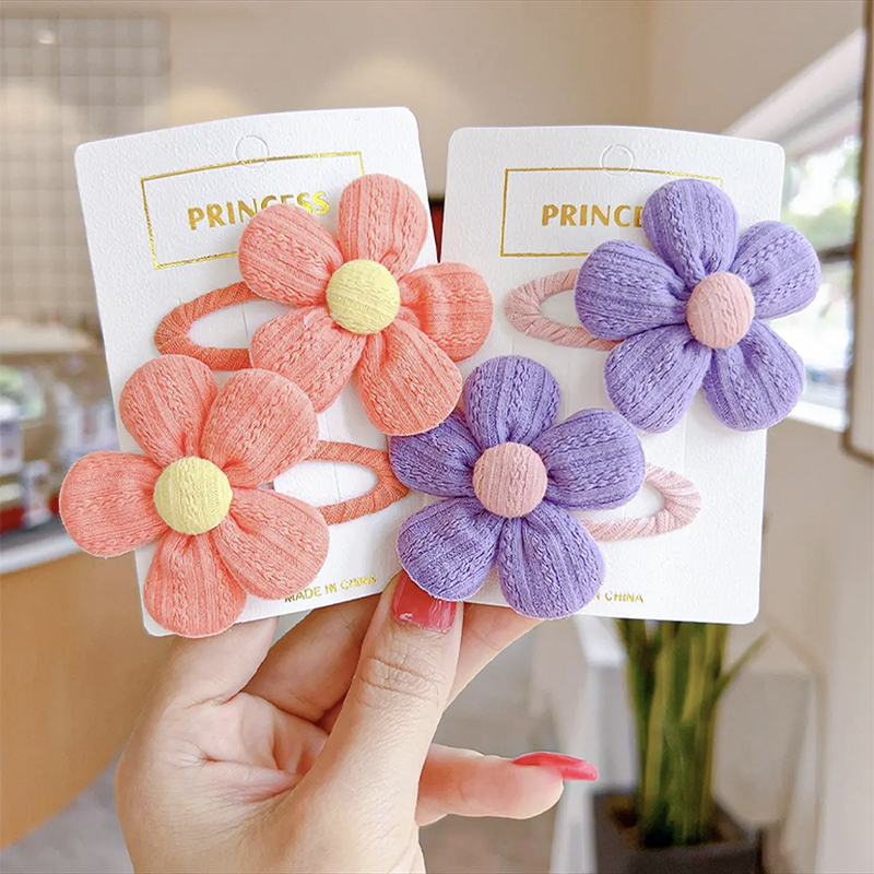 La horquilla de los niños del verano no duele el pelo Niñas lindo horquilla tocado flebang BB clip tarjeta roto clip de pelo accesorios