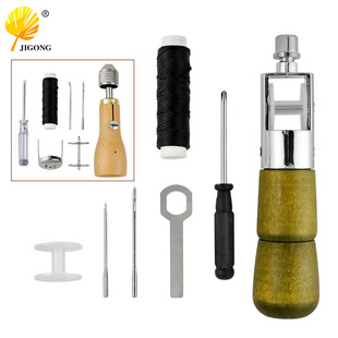 Leather Hand Sewing Tool Cowhide Leather Carving Sewing Needle DIY Leather Art Carving Tool Wax Thread Canvas Needle