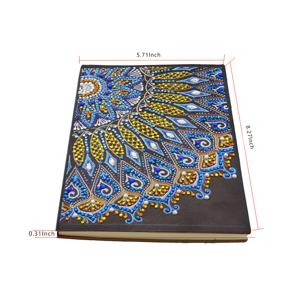 Pegatinas personalizadas para cuadernos con pintura de diamantes DIY, pinturas decorativas de diamantes hechas a mano, cuadernos con pintura de diamantes, pintura de diamantes completa.