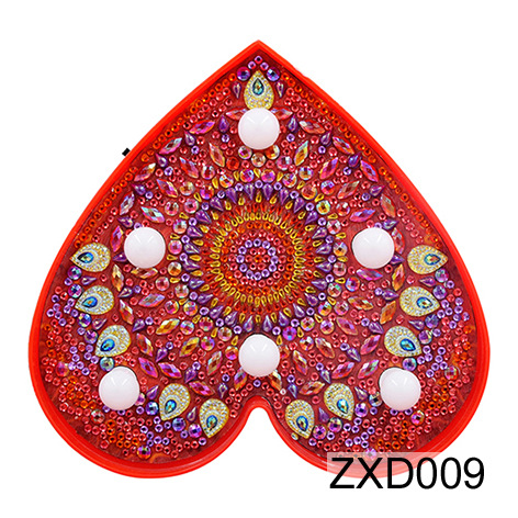 Accesorios para pintura con diamantes, lámpara decorativa DIY, adornos decorativos para dormitorio y mesita de noche, venta al por menor y al por mayor con kit de herramientas