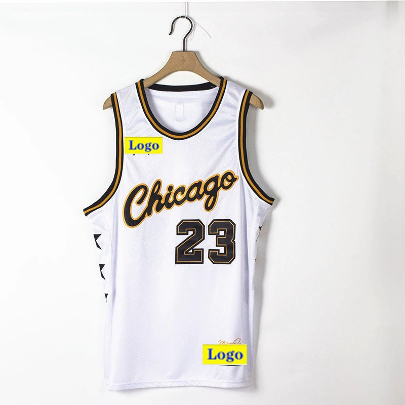 Вышитая баскетбольная майка Chicago Jersey №23, баскетбольная форма Chicago