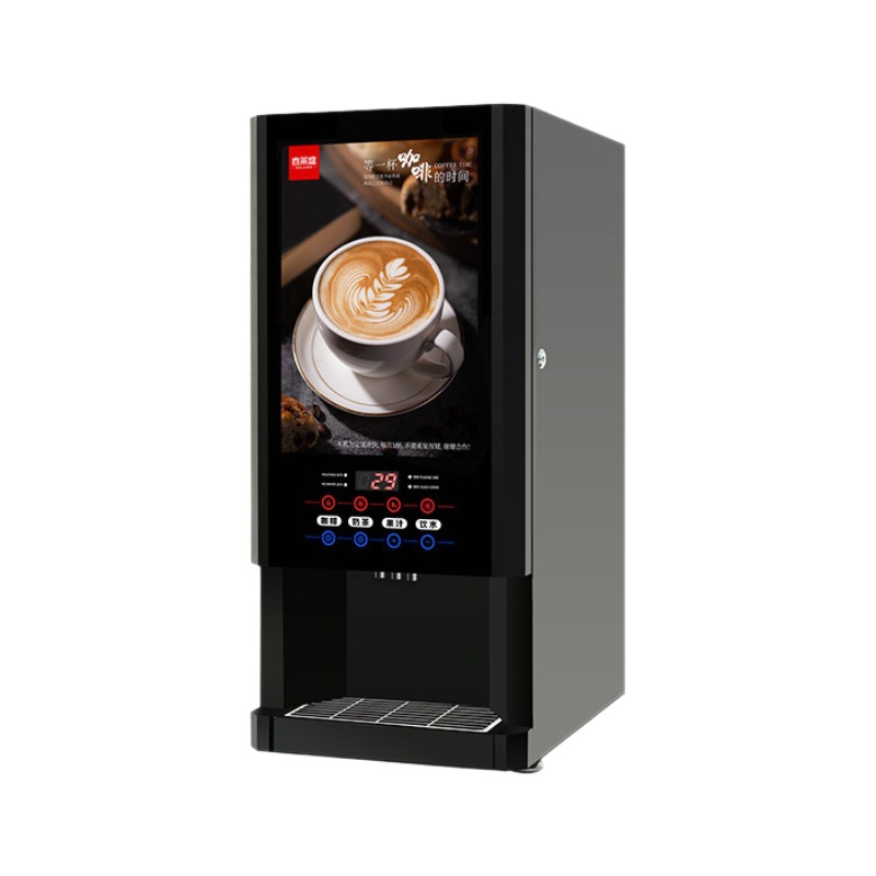 Máquina de bebidas automática instantánea, fría y caliente, doble temperatura, gran capacidad, té con leche, jugo, café, uno, restaurante de oficina adecuado
