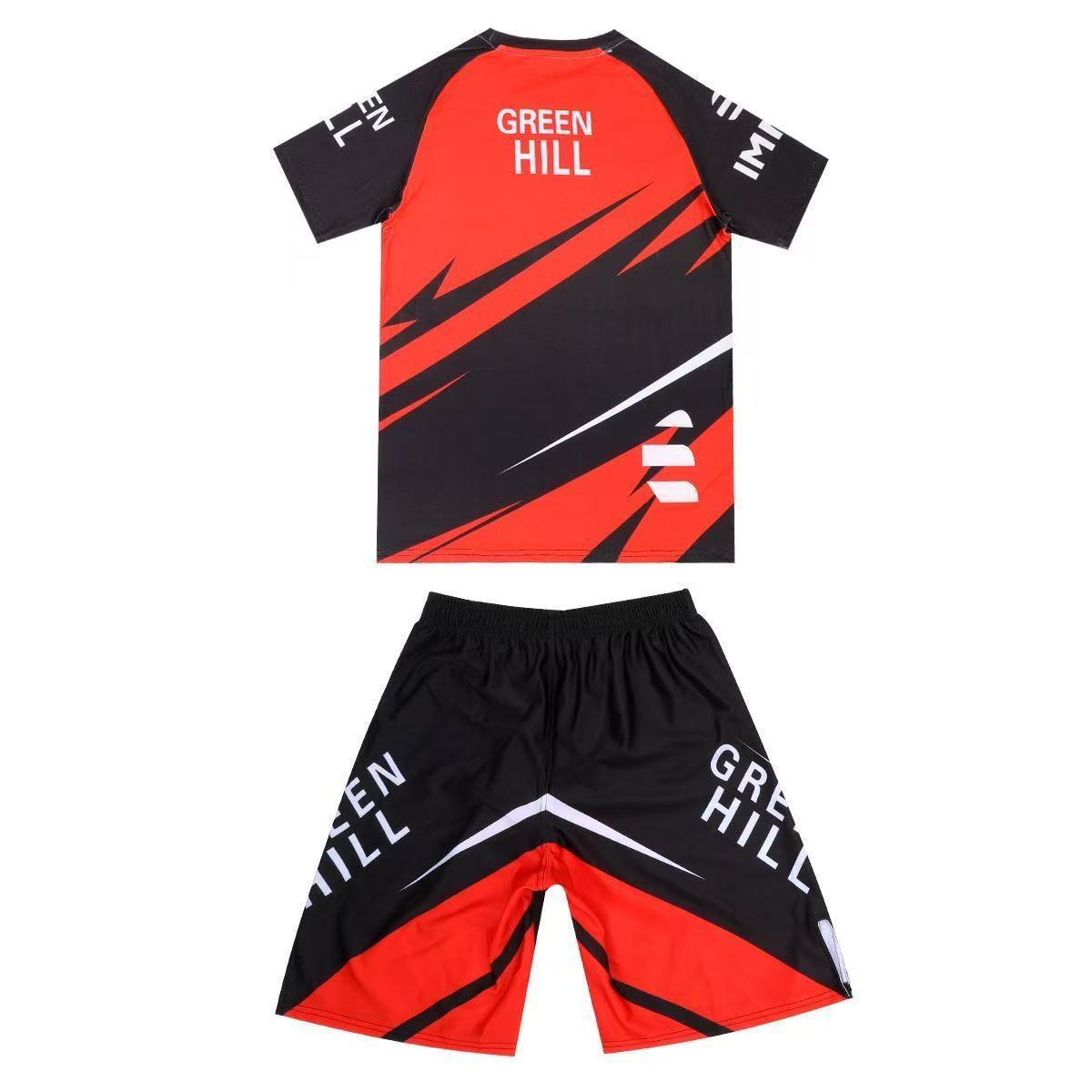 New Sports Bodysuit Men's Boxing Suit Fitness Training Top Fighting Mma Anti-Wear Compression Quick-Drying Suit