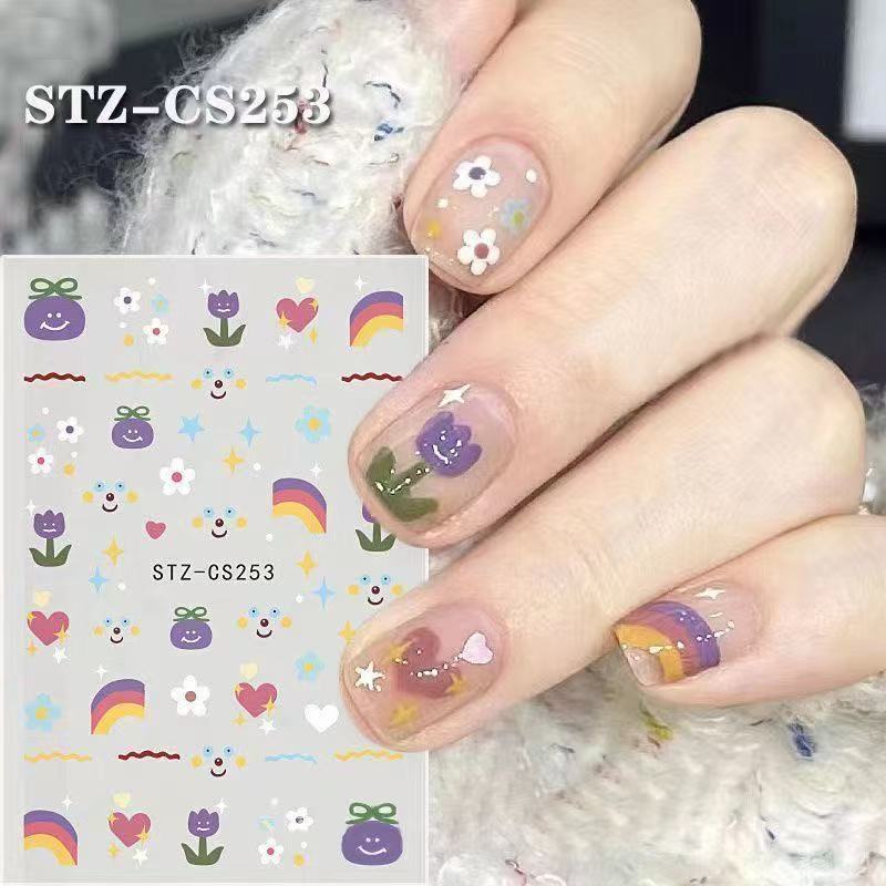 Dopamine Nail Art Stickers Candy Color Small Rainbow Cute Small Fresh Nail Patch Fingernail Stickers Dopamine Nail Art Stickers Candy Color Small Rainbow Cute Small Fresh Nail Patch Fingernail Stickers