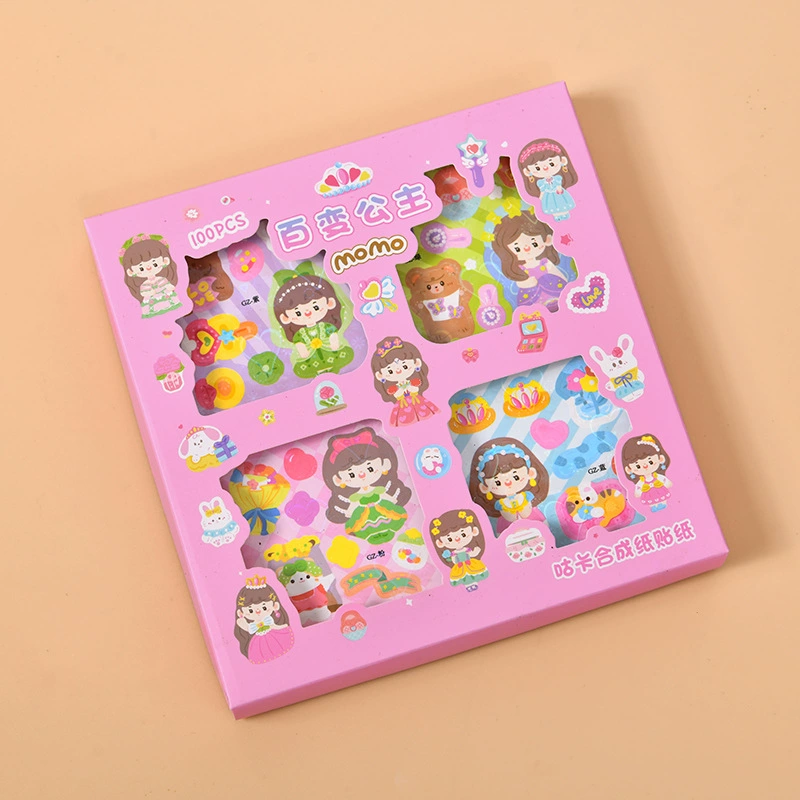 Набор наклеек DIY Planner Stickers, 4 темы в коробке, по 25 листов каждая (100 наборов цвета)