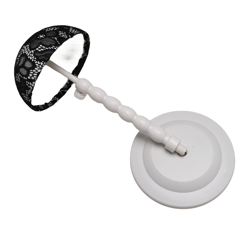 Wig stand adjustable height removable hollow lace stand can be placed wig hat