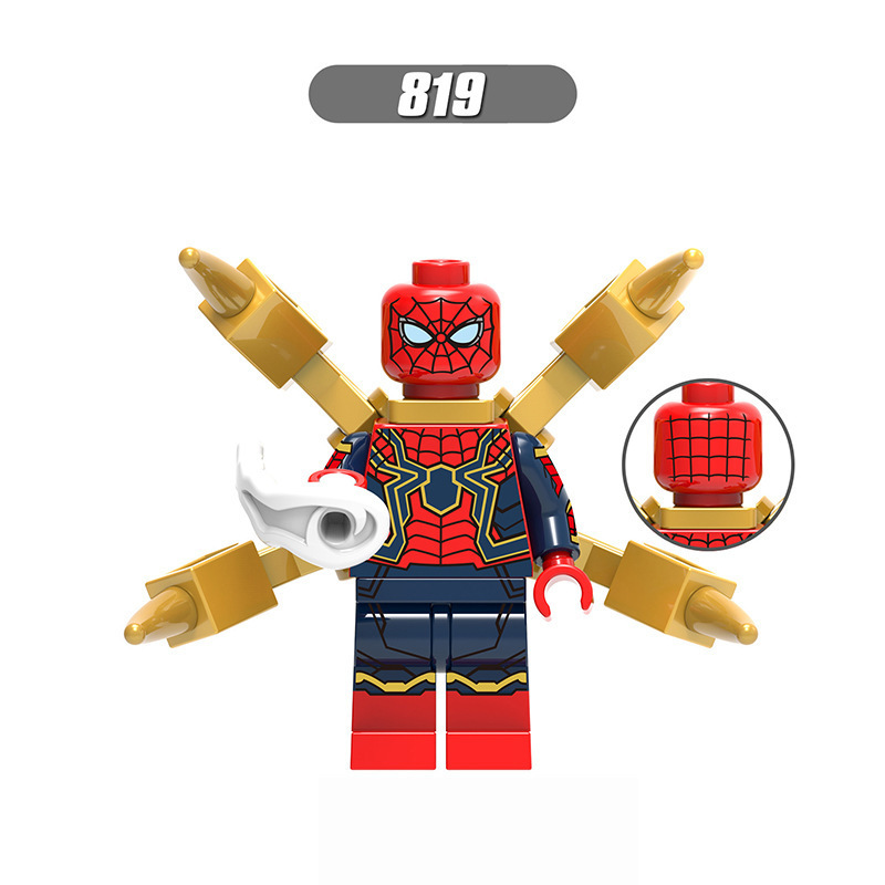 国境を越えた卸売ホットセール互換性のあるレゴスパイダーマンミニフィギュアシリーズ子供の教育用組み立て式小さな粒子ビルディングブロックおもちゃ|undefined