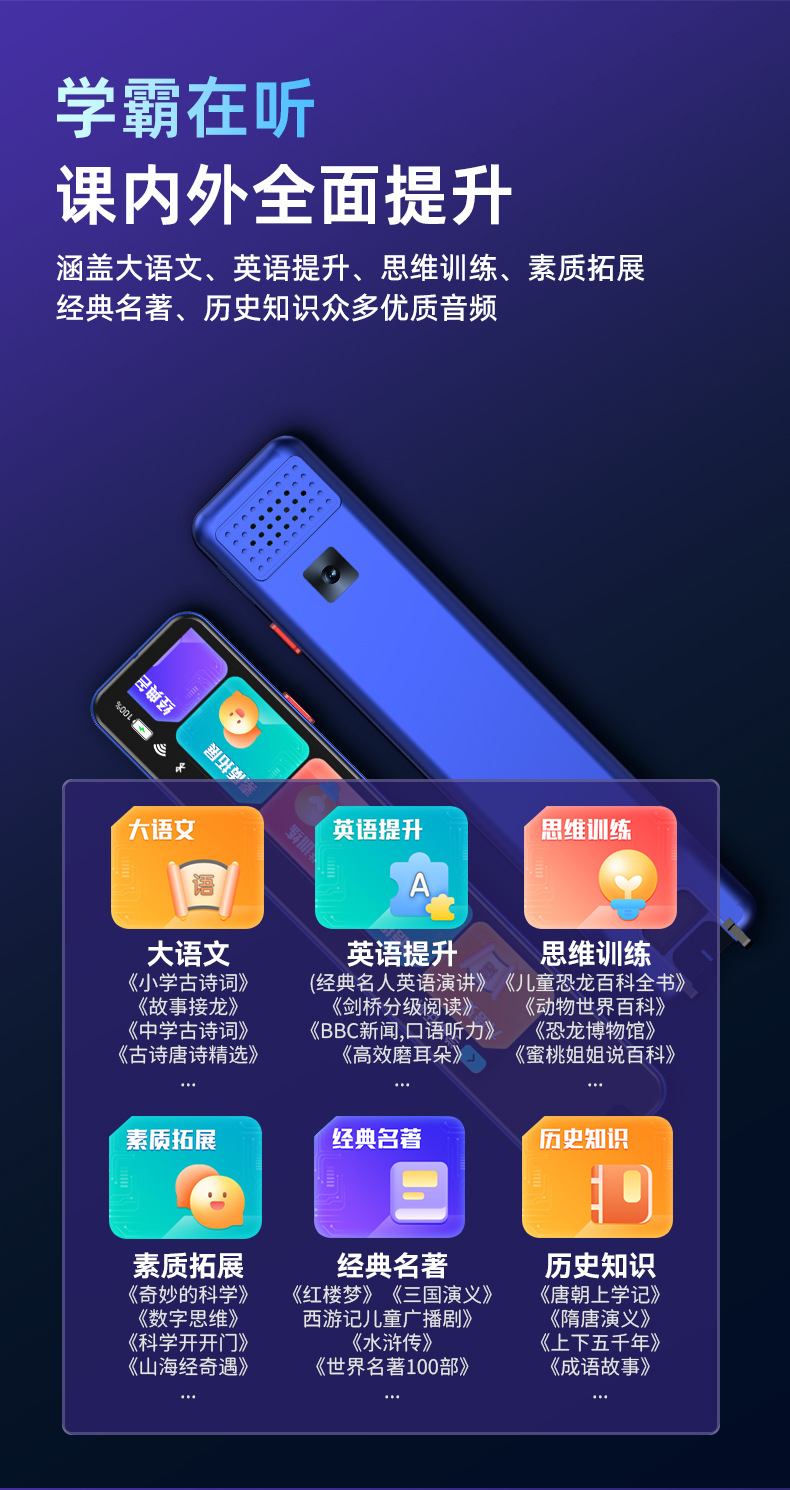 智能扫描翻译笔点读笔扫读笔词典笔离线全科小初高同步工厂批发详情14