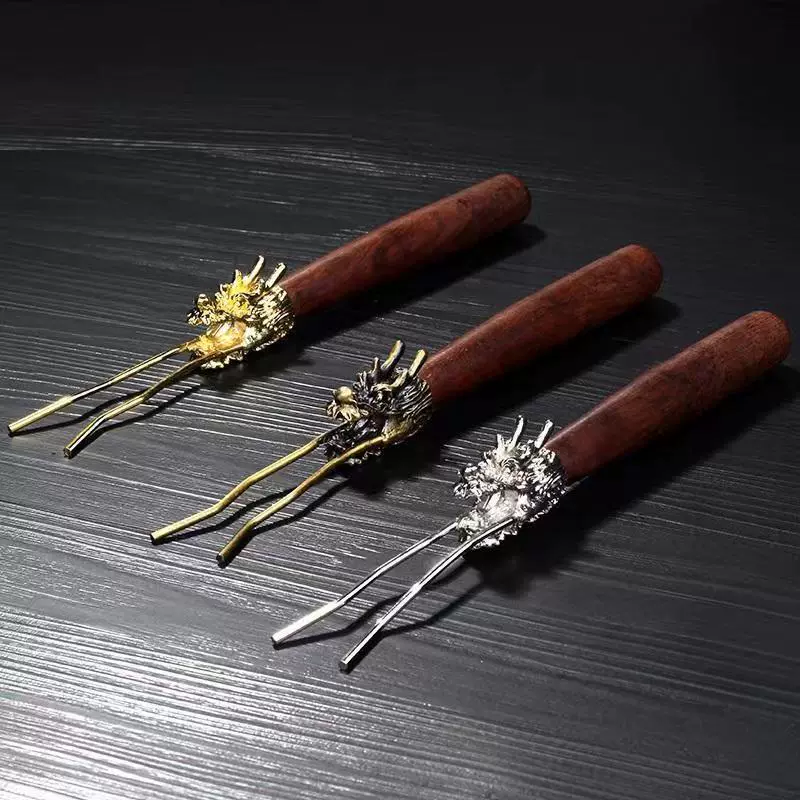 Черное дерево кран железный горшок вилка Дракон борода горшок вилка железный горшок серебряный горшок медный горшок Золото Серебро Бронза кран железный горшок клип