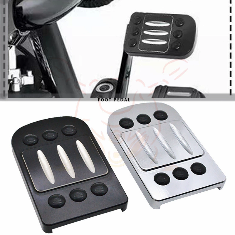 Подходит для Harley Softail Fat Boy Glide Road King, модифицированная алюминиевая крышка тормозного рычага, педаль тормоза, накладка на педаль