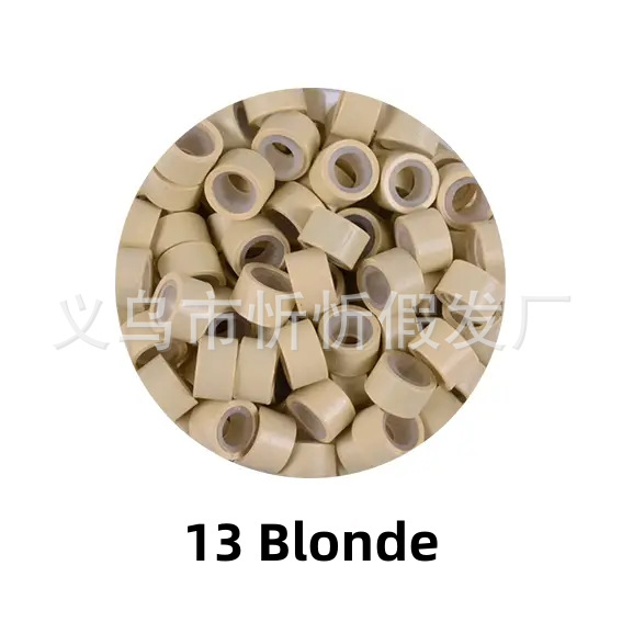 5030 anillo de extensión del pelo peluca anillo de silicona extensión del pelo de aluminio hebilla palo pluma extensión del pelo herramienta anillo bucle pelo