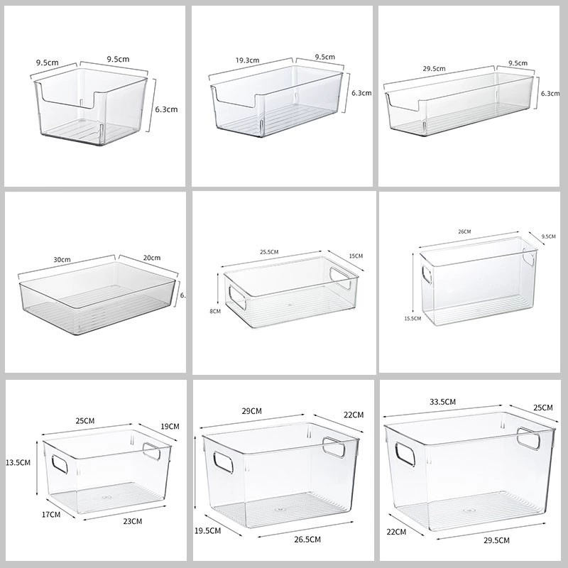 Прозрачная коробка для хранения в японском стиле может быть наложена на кухонную корзину для хранения закусок косметическая маска коробка для обработки коробки