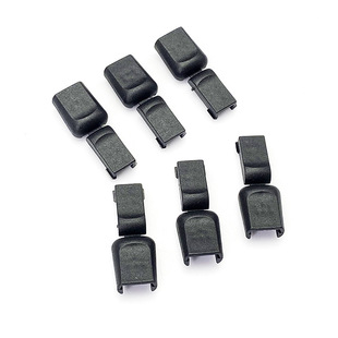 Factory spot plastic tail clip elastic rope adjustment fixed pull tail clip buckle folder shoelace tail buckle hanging clock rope buckle