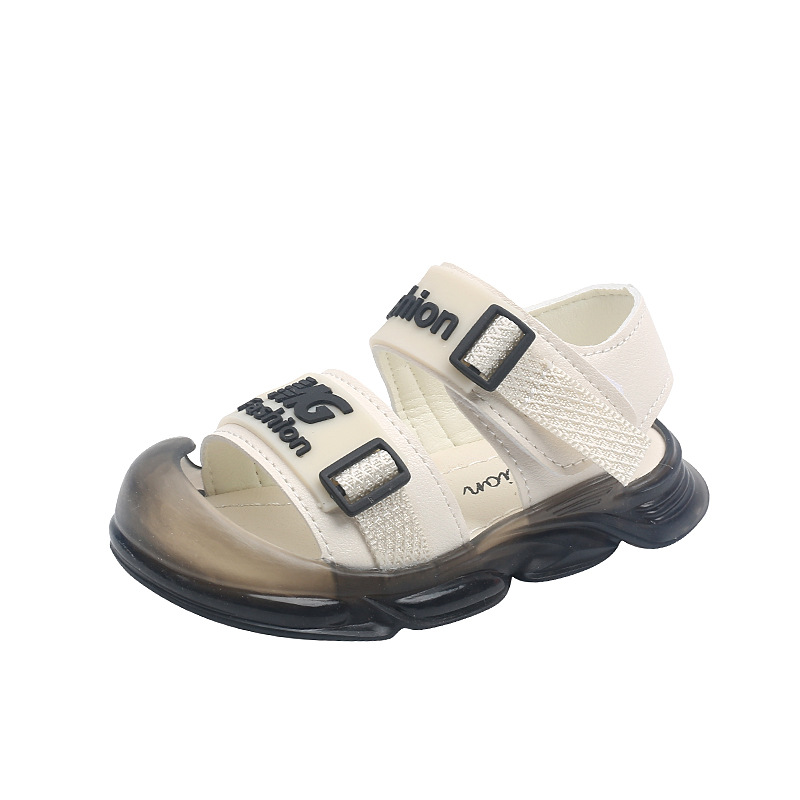 Ljetne nove dječje sandale za dječake s trakom za glavu, otporne na udarce, mekani potplat, cipele za plažu_voghion.com