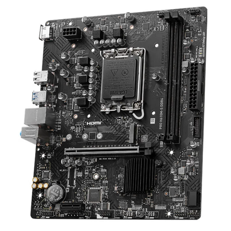 Материнская плата для настольного ПК PRO H610M-S DDR4, форм-фактор m-ATX, для дома/офиса/обучения, поддерживает CPU LGA1700