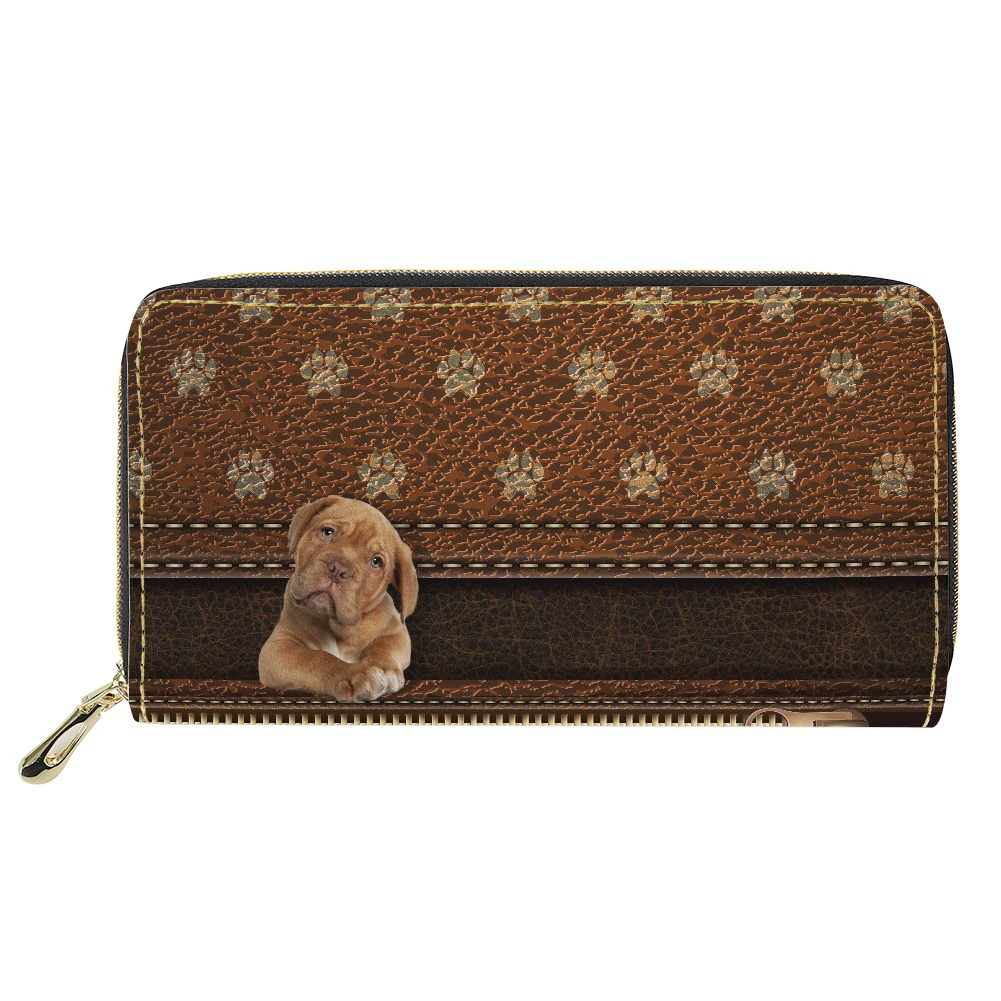 Полиуретановый длинный кошелек на молнии